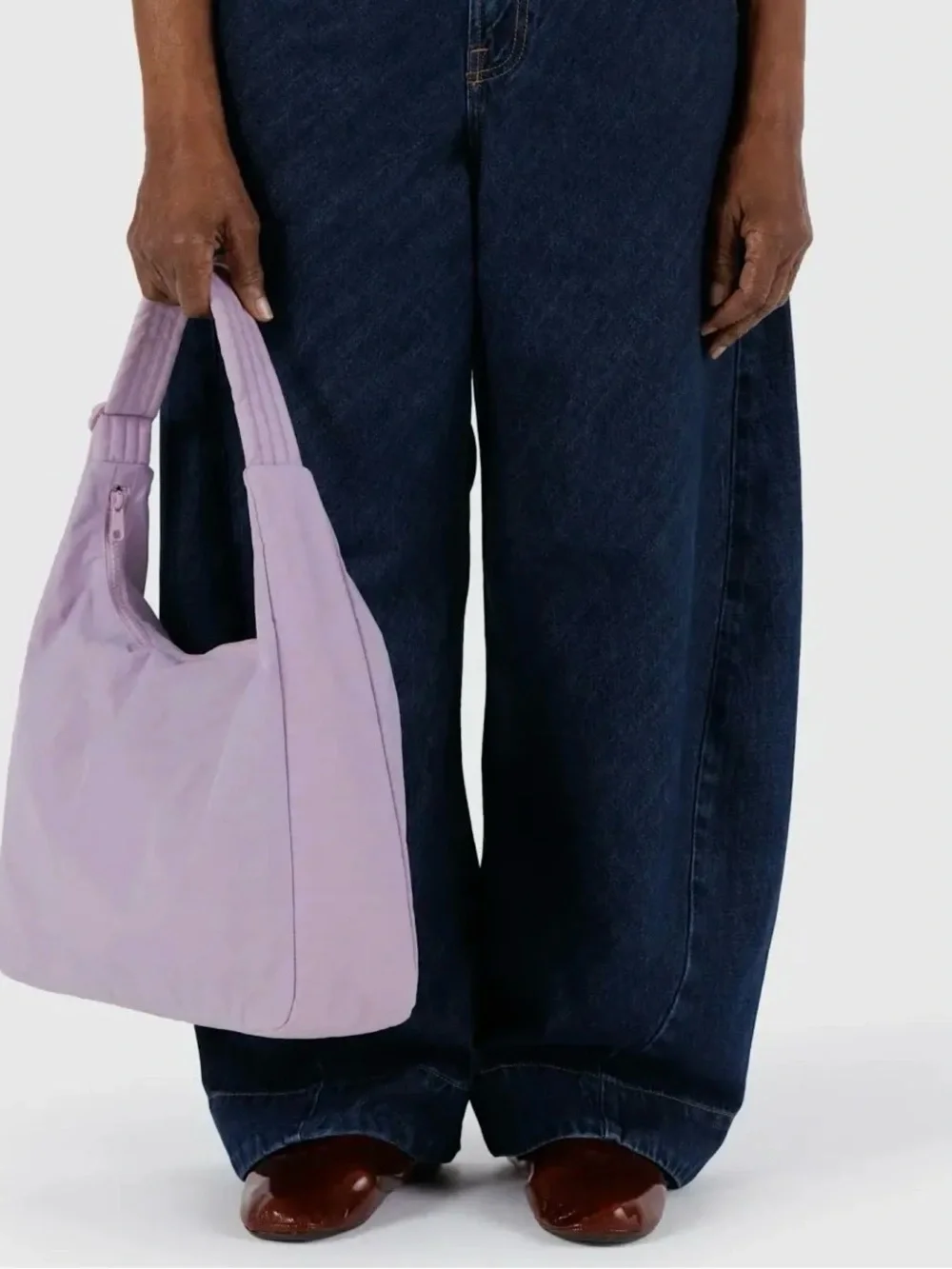 NWT BAGGU NYLON SHOULDER BAG (DUSTY PINK)